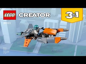 LEGO instructions - Creator - 31111 - Cyber Drone (Book 3)