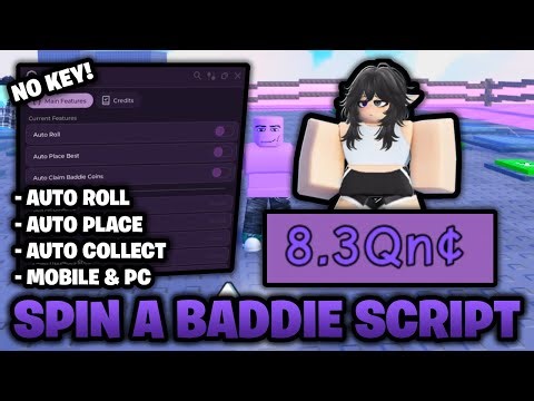 Spin A Baddie Script NO KEY – Auto Roll, Auto Place, Auto Collect, & More! Mobile & PC