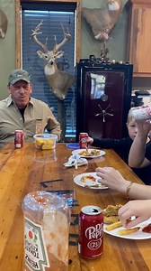 Lyndsi Landrys cornbread almost got the best of Troy Landry! #dalandrylife #lifestyle #alligator #swamppeople #troylandry #food #foodie | Da Landry Life