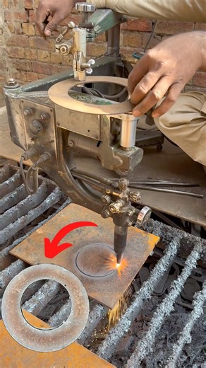 Profile / Plasma Automatic Cutting 10-inch Circle ⭕️ #metalcutting #machine