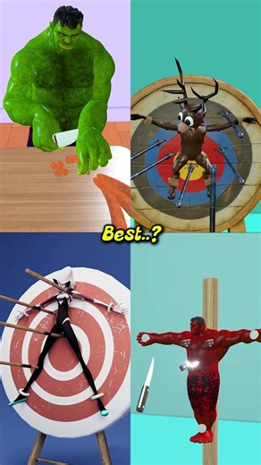 he best episodes of the Green and Red Hulk battles !😂😂p17 #cartoon #shorts