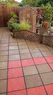 Repointing Patio Slabs #paving #patio #repointing #diy #diygarden #diylandscaping #grouting #patio