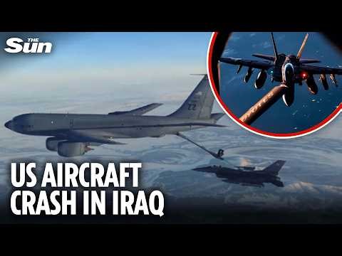 Major rescue mission as US tanker plane CRASHES into second aircraft in Iraq, killing four