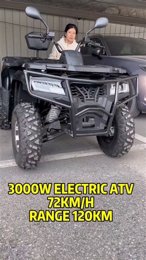 Yang Emily on Instagram: "3000W Electric ATV, Four wheel electric car, Electric quad bike, Max speed 72km/h Battery 72V 80Ah Range: 120KM. #electric #atv #quad"