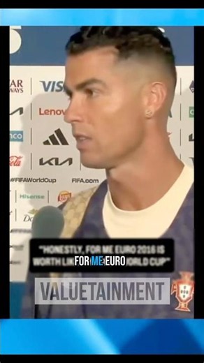 Ronaldo Just Compared The Euros To The World Cup And People Are Losing It