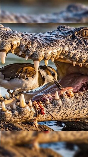 The Bird That Cleans a Crocodile’s Teeth 😳🐊🦅