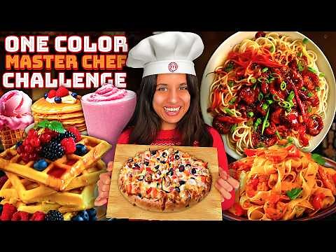 One Color MASTERCHEF Challenge 😱😱 | Would You Try It ? | Fun Challenge | ‪@sosaute‬