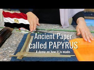 An Egyptian showing me how a PAPYRUS (Ancient Paper) is made. Unbelievable plant!