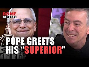 POPE LEO XIV GREETS FATHER Joseph FARRELL during the General Audience