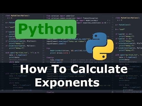 Python - How To Calculate Exponents