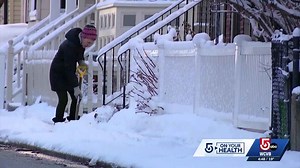 Warning signs to be aware of while shoveling snow