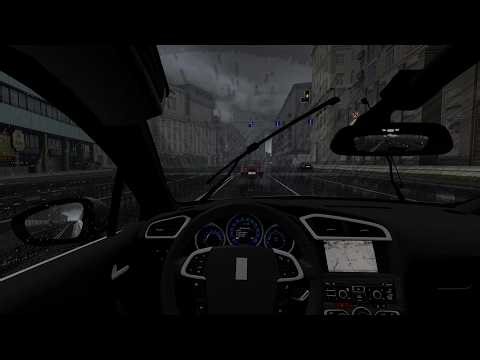 Citroën DS4 2012 - Rainy Drive - City Car Driving