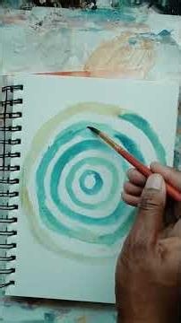 Watercolor Meditations: Reflecting with Circles & White Charcoal
