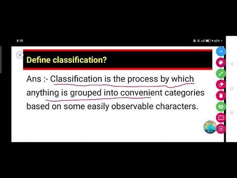 Define classification ? || Biology 