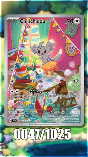 Pokédex National TCG - 47/1025 - Chinchidou [Short] #pokemon #pokemontcg #pokedex
