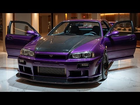 신형 닛산 스카이라인 GT-R R34 화이트 메탈릭 리뷰 | 전설적인 JDM 스포츠카의 완벽한 복귀! | AutozoomerX