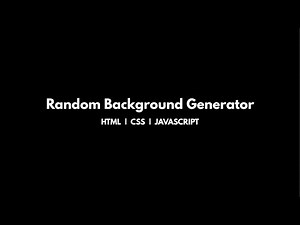 Random Background Color Changer with HTML, CSS & JavaScript 🎨 | Beginner Mini Project