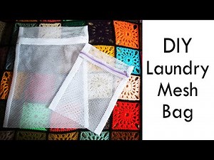 DIY Laundry Mesh Bags Tutorial