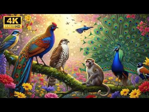 🌈 Incredibly Beautiful Bird Species You Must See 🐦 Relaxing Nature Ambience 4K HDR