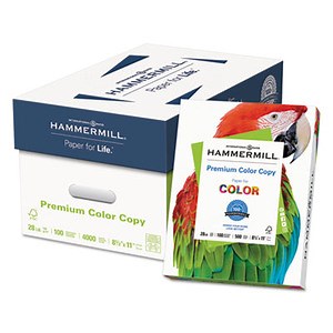 Hammermill Premium Color Copy Print Paper, 100 Bright, 28 lb Bond Weight, 8.5 x 11, Photo White, 500/Ream