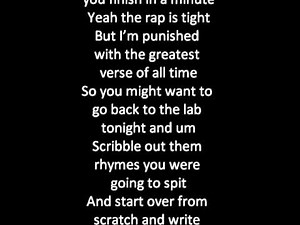 No Love - Eminems Part ONLY (lyrics on screen)