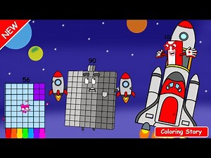 Numberblocks 56 vs Numberblocks 90 vs Bye bye All - Numberblocks fanmade coloring story