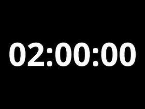2 Hour Timer 4K⏱️ | 120 Minute Countdown (No Music)