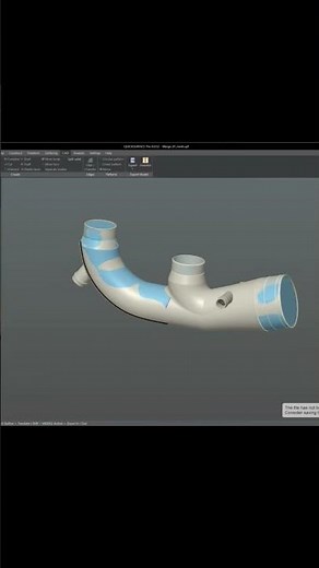 Scan to CAD: Turbo Intake Manifold - Full Workflow Tutorial #shorts
