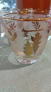 Six Libbey Gold Foliage Drinking Glassware, Price is for the Set. - Etsy