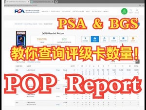 【球星卡TV】手把手教你查询PSA和BGS评级卡数量！