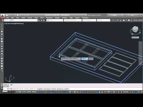 AutoCAD How To Making 3D Door Design Tutorial