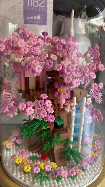 Beautiful Cherry Blossom Tree House | Kmart Mini Blocks