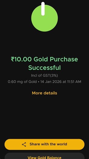 Jan 12 Day(12/365) of Turning Pocket Money into Gold in Fampay app #gold #digigold #money #fampayapp