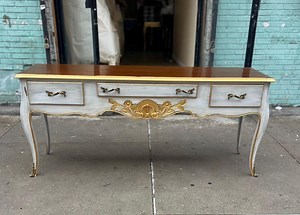 French Country Painted Console Table Louis XV Style - Etsy
