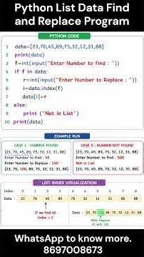 Python List Data Find and Replace Program