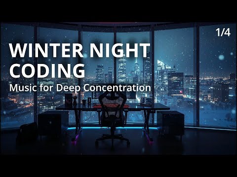 Winter Night Coding • Deep Focus Music Mix (1/4) | 8 Hours