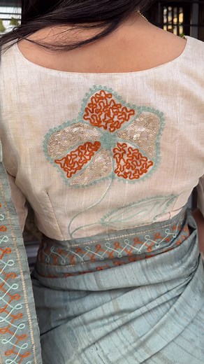 PC -202435001399PP *Product details*👇🏻 *Saree- Air silk with slub* *Blouse- visca silk with slub.* | Fashion Point