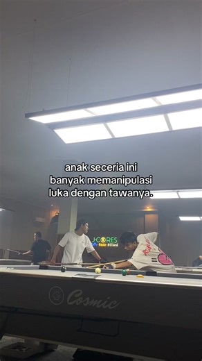 Fun Moments Playing Pool Indoors with Friends