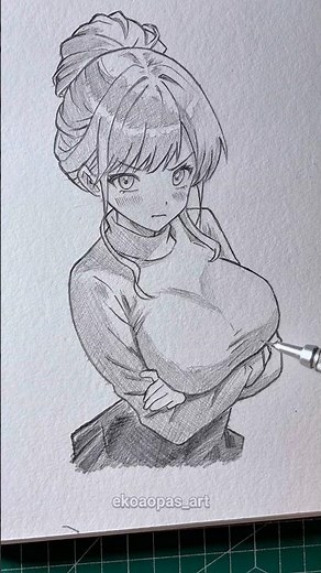 How to draw anime girl #drawing #animeart #art #sketch #draw