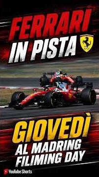 La Ferrari in pista al Madring Giovedì filming day #f1 #formula1