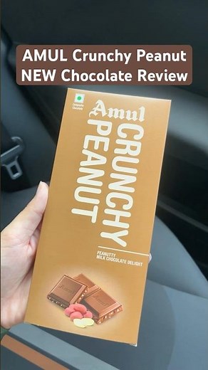 AMUL Crunchy Peanut NEW Chocolate Honest Review | Amul Peanut Butter Chocolate #amulindia