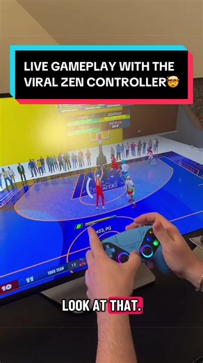 live gameplay with the viral “zen” controller with an additional tutorial on how to set it up🔥🎯 #dealsforyoudays #nba2k #zen #dualsense #ps5controller