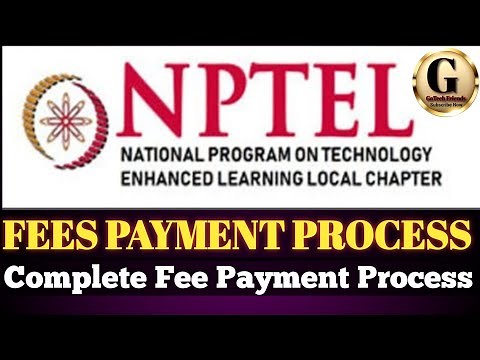 NPTEL Course Fees Payment Complete Process || Fees Payment Complete Process