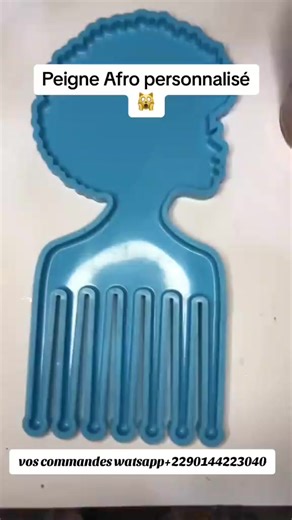 afro personnalisé en résine époxy