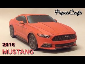 Making the Ford Mustang 2016 PaperCraft
