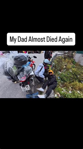 Free Spirit Traveler⭐️ on Instagram: "My Dad fell off 2 cliffs in 3 days of driving, don’t drive the loop on your own, hire professional drivers to take you so this doesn’t happen to you or your loved ones.. lucky he didn’t pass away or hurt his head or neck. The professionals like @roadkingshagiang are there to protect you. Don’t be hardheaded and drive yourself. #hagiang #vanboys #motorbike #wreck #roadtrip"