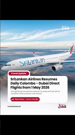 SriLankan Airlines Resumes Colombo to Dubai Flights ✈️ | Daily Service from May 2026