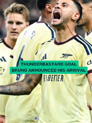 Bruno Announced Himself last Night With A ThunderBastard Of A strike!! #KONSA #arsenalfc #coyg #brunoguimarães