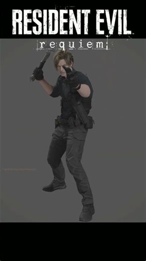 RE9 Leon Kennedy: [4K] Model Showcase Pt. 1 #shorts