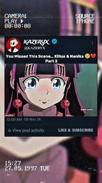 You Missed This Scene… Killua & Nanika 😢💔 | Part 2 #anime #shorts
